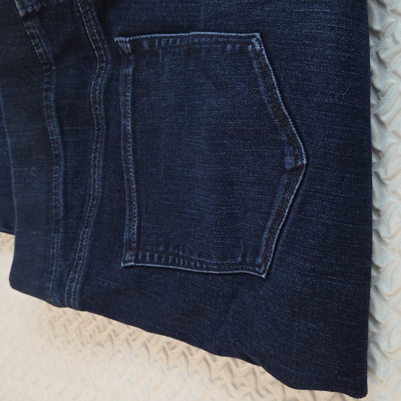 Talbots Flawless Pull on JEGGINGS Dark Blue Denim Womans 14 EUC Wide Waistband - Picture 7 of 16